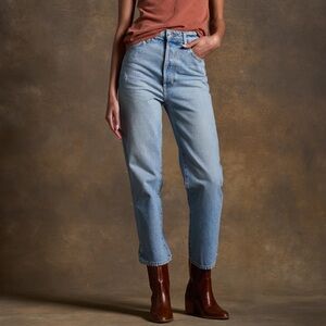 Rowan Blue Straight Leg Jeans
